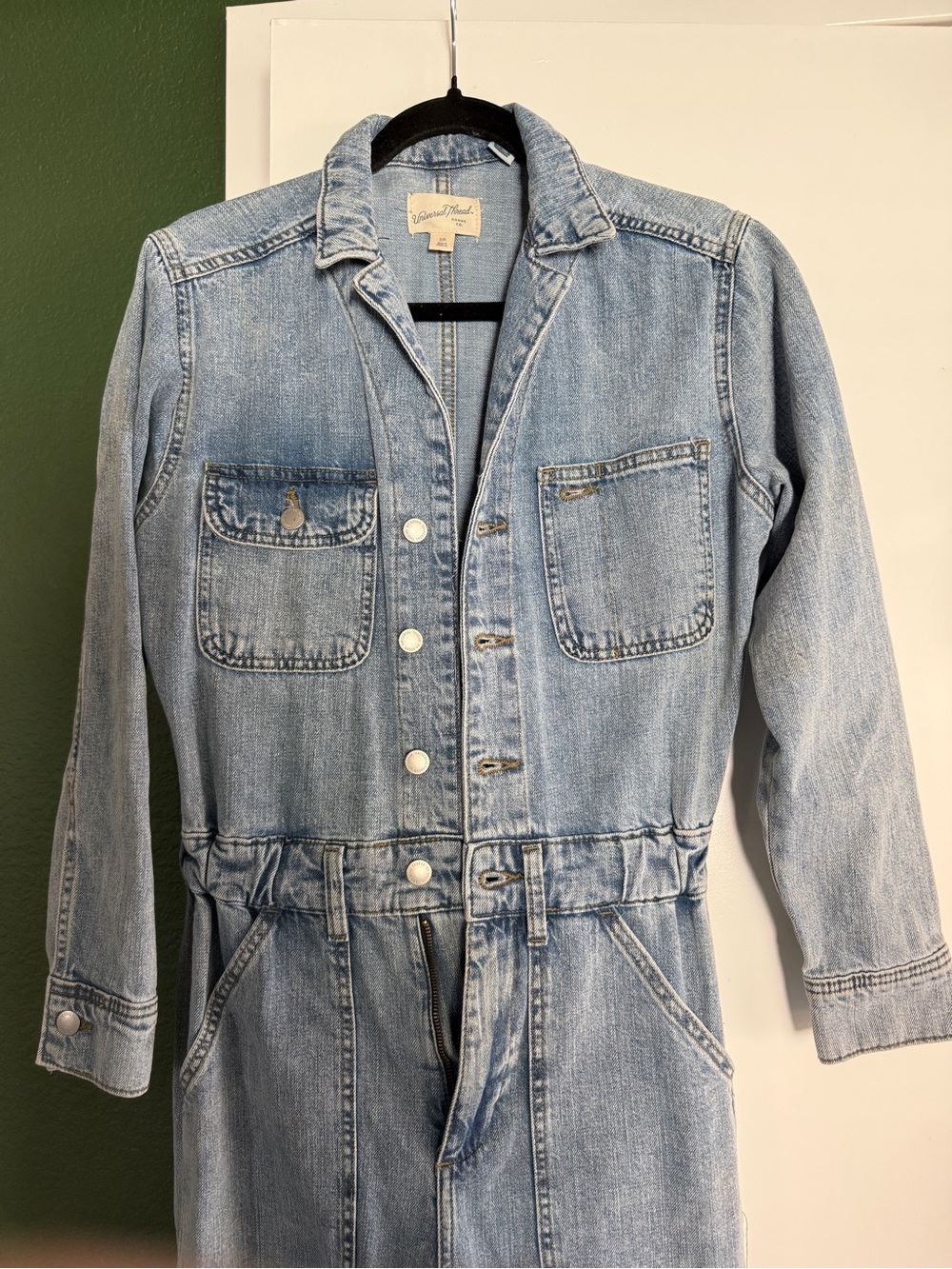 Universal Thread Light Wash Denim Jumpsuit - Picture 2 of 4
